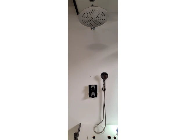 Douchewand mat zwart - afbeelding 2 van  2