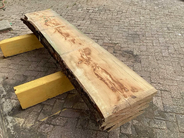 Douglas - 2018 gezaagd 210 x 520 x 2520 mm - schaaldeel (4x) - afbeelding 5 van  6