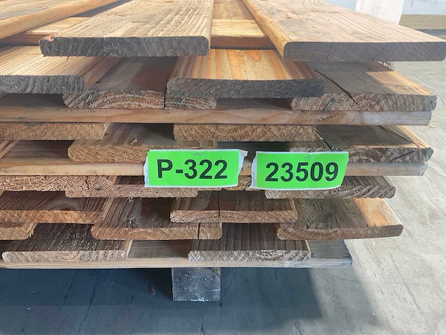 Douglas 19-planks tuinscherm 180x180 cm (5x) - afbeelding 4 van  4