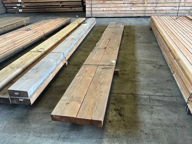 Douglas balk 400x21x6,5 cm (2x) - afbeelding 3 van  4