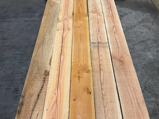 Douglas balk ruw 250x14,5x14,5 cm (5x) - afbeelding 4 van  7