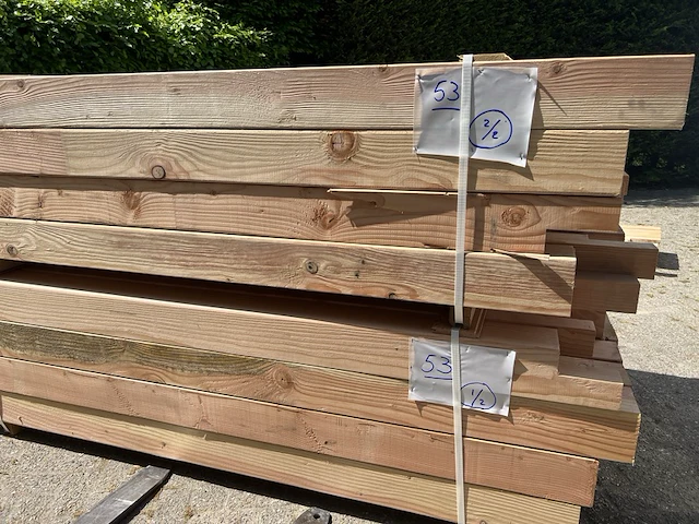 Douglas balken 14x14cm +/- 250cm lang - afbeelding 2 van  3