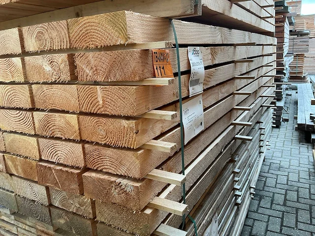 Douglas balken fijnbezaagd 3000x200x75mm (40x) - afbeelding 4 van  4