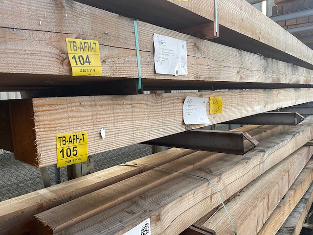 Douglas balken fijnbezaagd 4000-5000x200x200mm (3x) - afbeelding 4 van  4