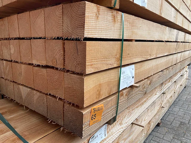 Douglas balken fijnbezaagd 4000x150x150mm (28x) - afbeelding 4 van  4