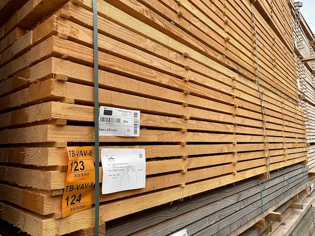 Douglas balken fijnbezaagd 4000x150x50mm (42x) - afbeelding 4 van  4