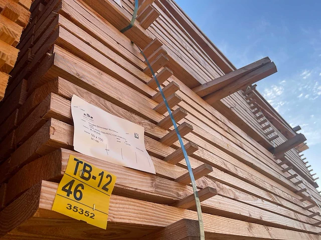 Douglas balken fijnbezaagd 4000x150x50mm (89x) - afbeelding 4 van  4