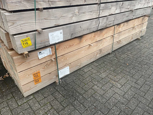 Douglas balken fijnbezaagd 4000x200x200mm (10x) - afbeelding 4 van  4