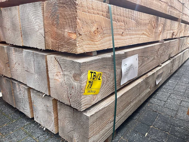 Douglas balken fijnbezaagd 4000x200x200mm (15x) - afbeelding 4 van  4