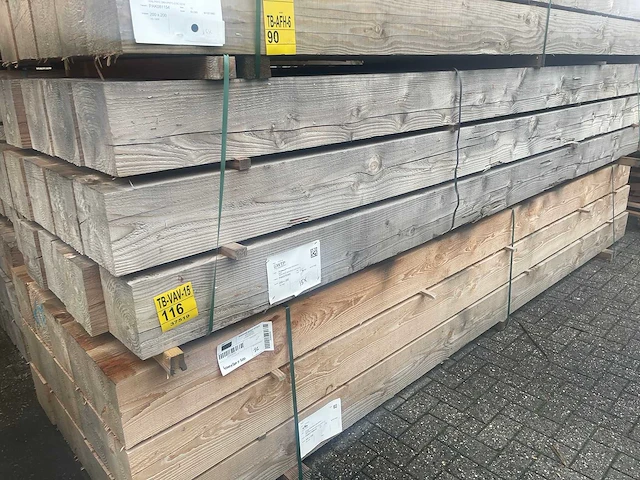Douglas balken fijnbezaagd 4000x200x200mm (15x) - afbeelding 4 van  4