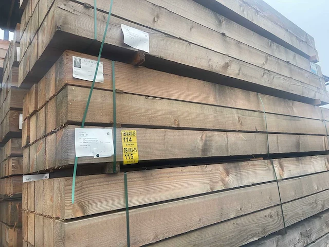 Douglas balken fijnbezaagd 4000x200x200mm (5x) - afbeelding 4 van  4
