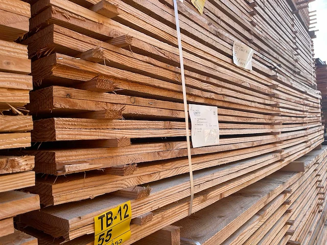 Douglas balken fijnbezaagd 4000x200x22mm (120x) - afbeelding 4 van  4
