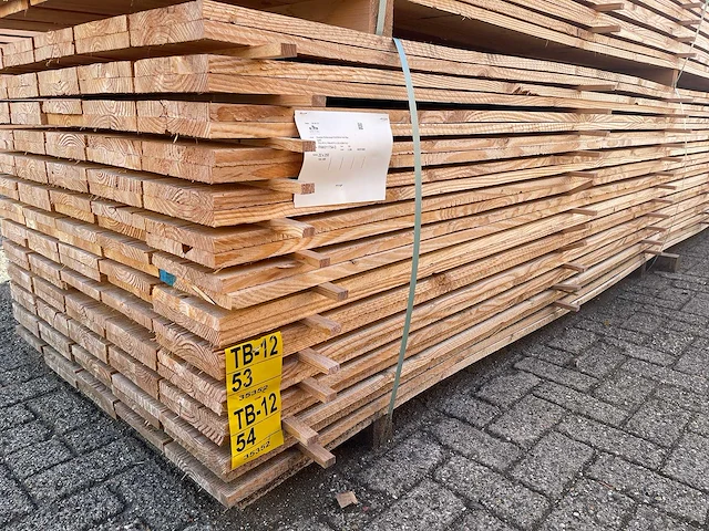 Douglas balken fijnbezaagd 4000x200x22mm (65x) - afbeelding 4 van  4