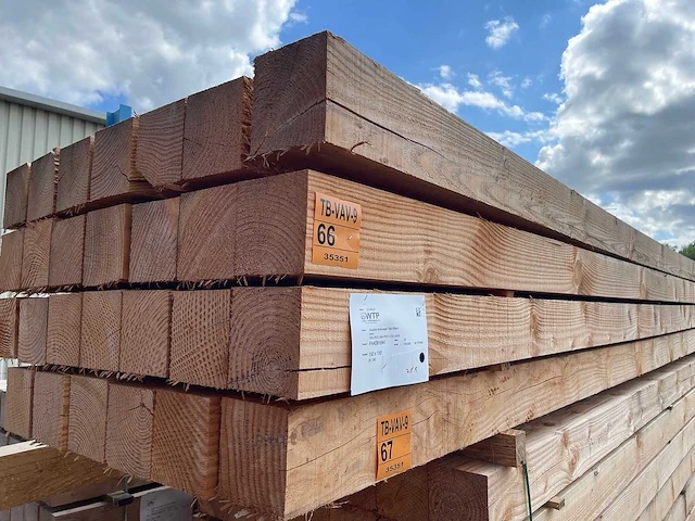 Douglas balken fijnbezaagd 5000x150x150mm (14x) - afbeelding 4 van  4