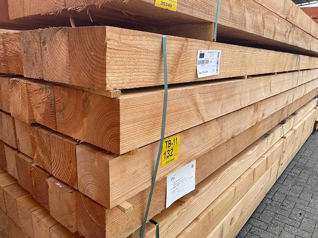 Douglas balken fijnbezaagd 5000x150x150mm (28x) - afbeelding 4 van  4