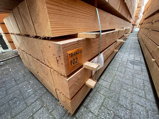 Douglas balken fijnbezaagd 5000x150x150mm (28x) - afbeelding 4 van  4