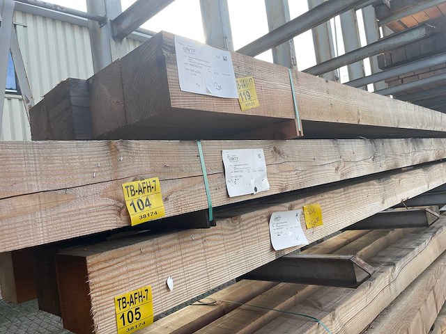 Douglas balken fijnbezaagd 5000x200x200mm (5x) - afbeelding 4 van  4
