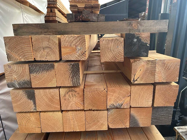 Douglas balken geschaafd 2000x140x140mm (24x) - afbeelding 3 van  3