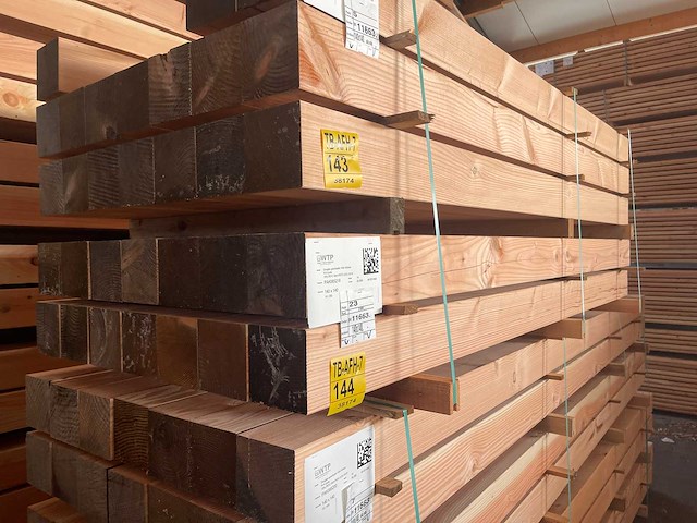Douglas balken geschaafd 2500x140x140mm (14x) - afbeelding 4 van  4
