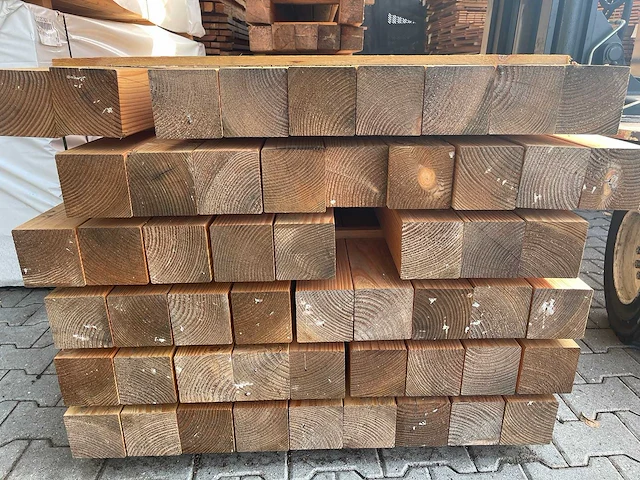 Douglas balken geschaafd 3000x110x110mm (54x) - afbeelding 3 van  3