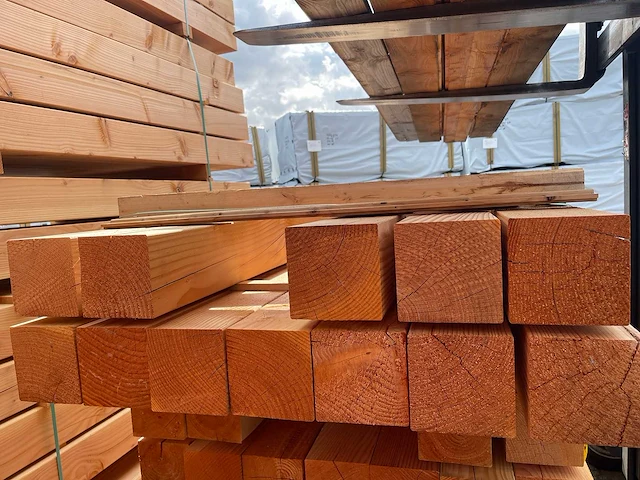Douglas balken geschaafd 3000x140x140mm (12x) - afbeelding 3 van  3