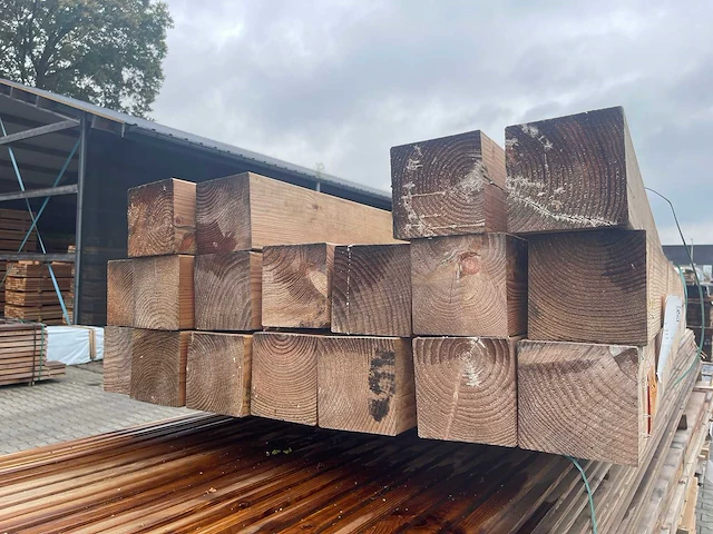 Douglas balken geschaafd 3000x140x140mm (18x) - afbeelding 3 van  3