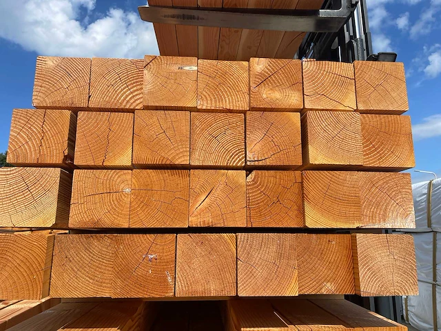 Douglas balken geschaafd 3000x140x140mm (28x) - afbeelding 3 van  3