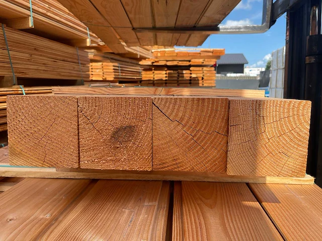 Douglas balken geschaafd 3000x140x140mm (4x) - afbeelding 3 van  3