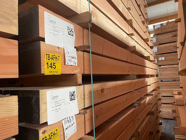 Douglas balken geschaafd 5000x140x140mm (14x) - afbeelding 4 van  4