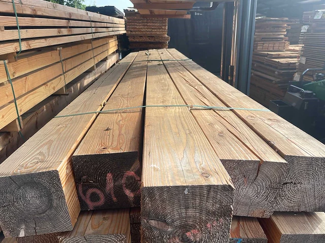 Douglas balken geschaafd 5000x190x190mm (15x) - afbeelding 1 van  3