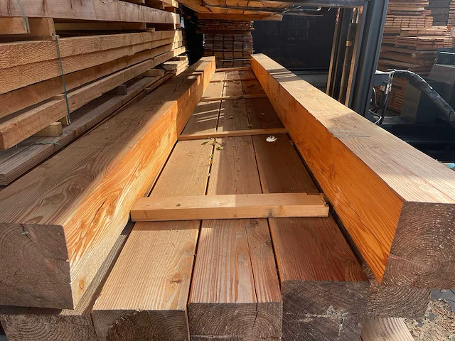 Douglas balken geschaafd 5000x190x190mm (7x) - afbeelding 1 van  3