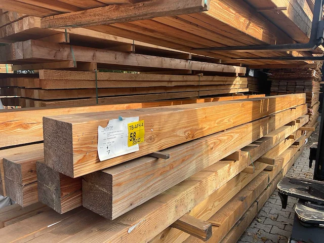 Douglas balken geschaafd 5000x190x190mm (7x) - afbeelding 2 van  3