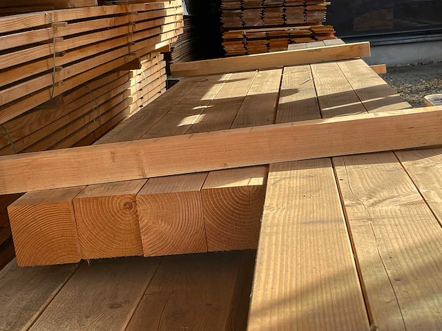 Douglas balken geschaafd 6000x140x140mm (7x) - afbeelding 4 van  4