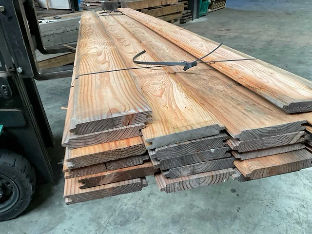 Douglas blokhutprofiel 400x19x2,8 cm (22x) - afbeelding 2 van  12
