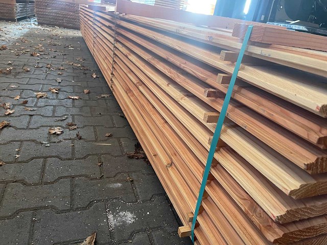 Douglas blokhutprofiel 5000x180x28mm (69x) - afbeelding 2 van  3
