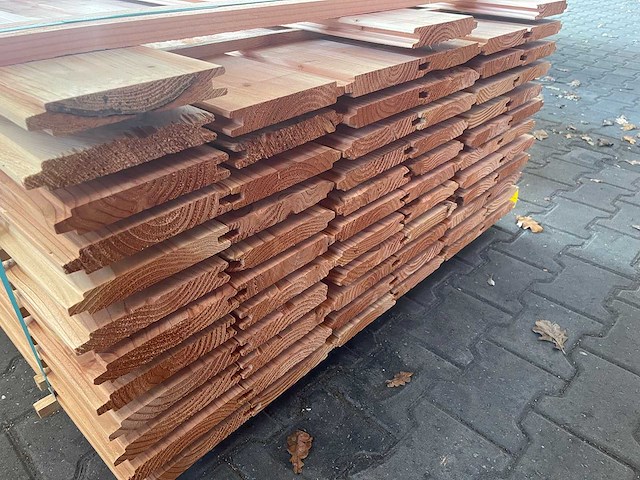 Douglas blokhutprofiel 5000x180x28mm (69x) - afbeelding 3 van  3