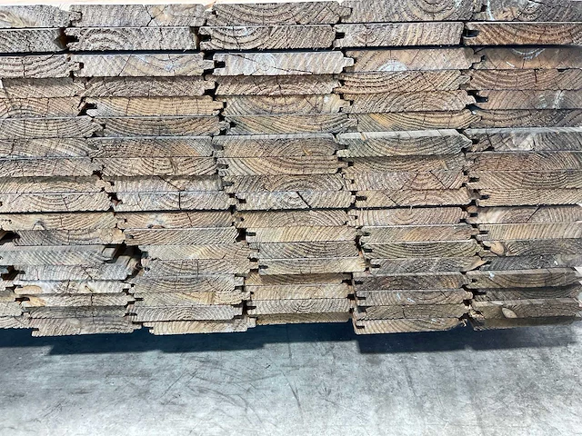 Douglas blokhutprofiel geschaafd 180x19,5x2,8 cm (100x) - afbeelding 6 van  7