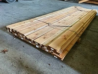 Douglas blokhutprofiel geschaafd 300x14,5x2,8 cm (18x) - afbeelding 3 van  4