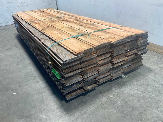 Douglas blokhutprofiel geschaafd 300x19,5x2,8 cm (48x) - afbeelding 2 van  5