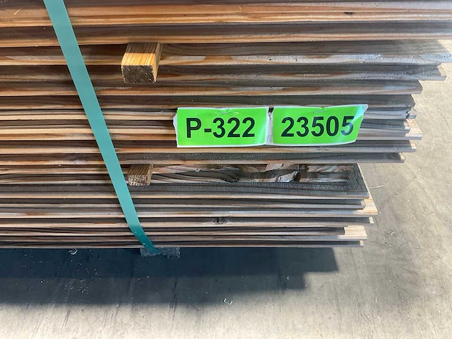 Douglas blokhutprofiel geschaafd 300x19,5x2,8 cm (50x) - afbeelding 5 van  5