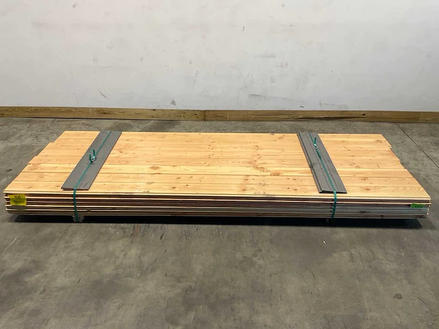 Douglas blokhutprofielplank geschaafd 300x14,5x2,8 cm (100x) - afbeelding 1 van  6