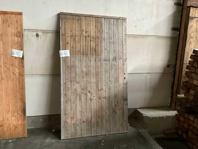 Douglas buitendeur 215x120 cm - afbeelding 1 van  2