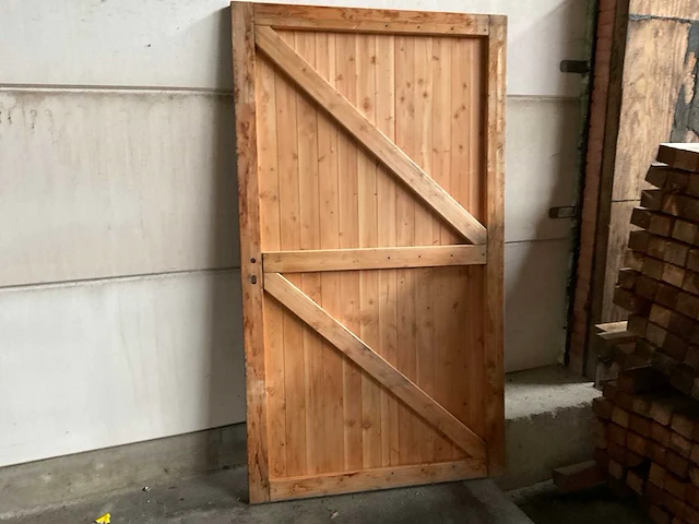 Douglas buitendeur 215x120 cm - afbeelding 2 van  2