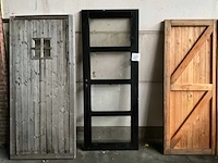 Douglas buitendeur beglaasd zwart 205x82 cm - afbeelding 1 van  3