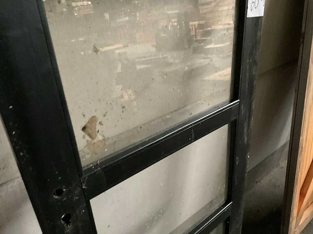 Douglas buitendeur beglaasd zwart 205x82 cm - afbeelding 2 van  3