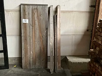 Douglas buitendeur in kozijn 200x76 cm - afbeelding 1 van  3