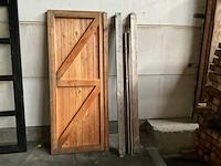 Douglas buitendeur in kozijn 200x76 cm - afbeelding 2 van  3