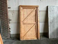 Douglas buitendeur in kozijn 215x120 cm - afbeelding 3 van  4