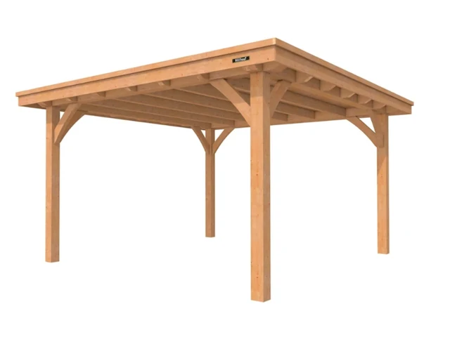 Douglas buitenverblijf plat dak excellent, 400 x 310 cm, hillhout - afbeelding 1 van  6