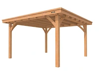 Douglas buitenverblijf plat dak excellent, 400 x 310 cm, hillhout - afbeelding 1 van  6